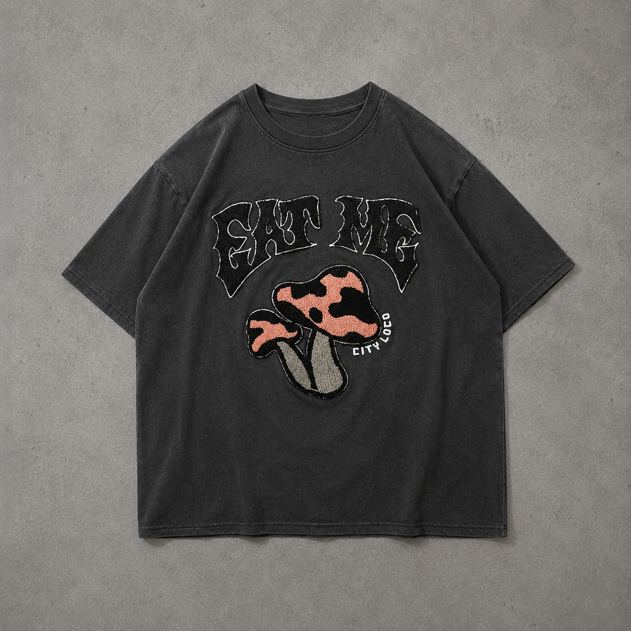 Mushroom Graphic Oversized Tee