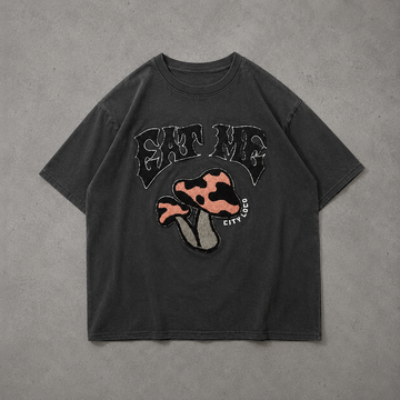Mushroom Graphic Oversized Tee